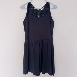 Springfield Black Lace/Solid Dress